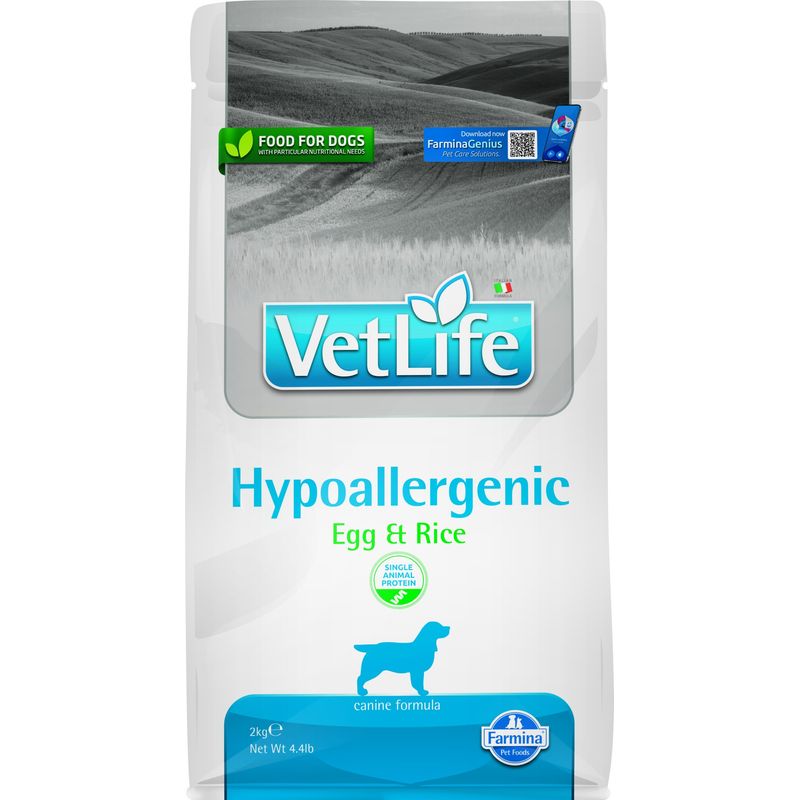 Vet Life - Alimentation diététique - Hypoallergenic Oeuf Riz