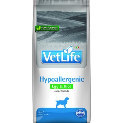 Vet Life - Alimentation diététique - Hypoallergenic Oeuf Riz
