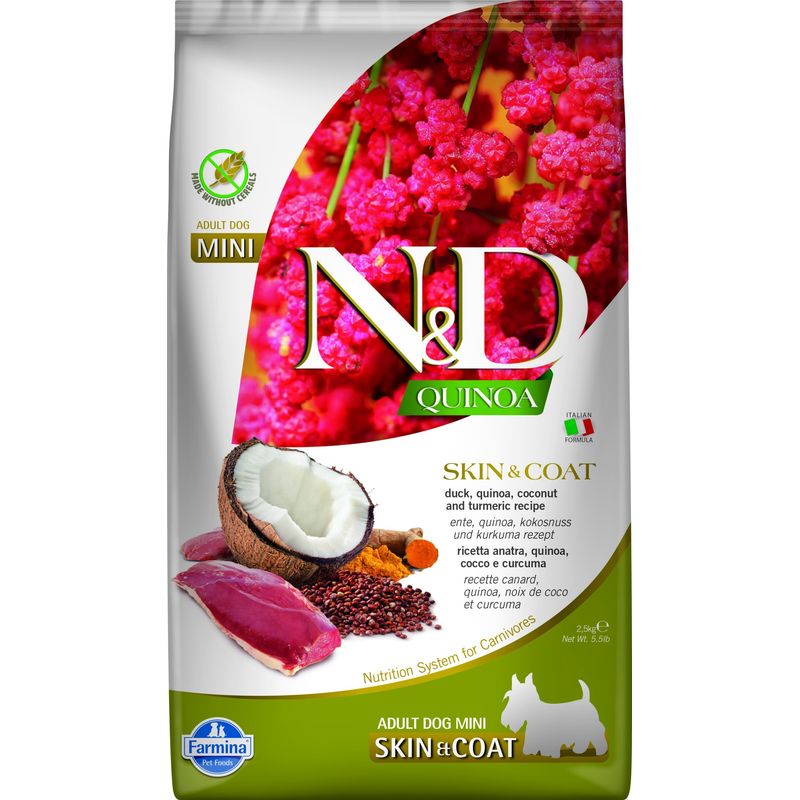 N&D - Aliment Chien - Quinoa Skin & Coat Canard