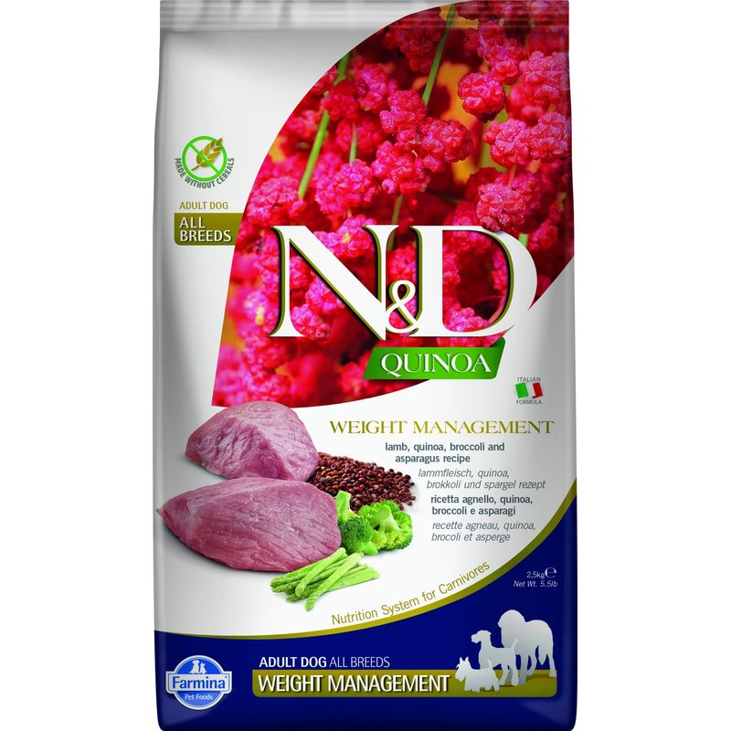 N&D Quinoa Weight Management Agneau pour chien
