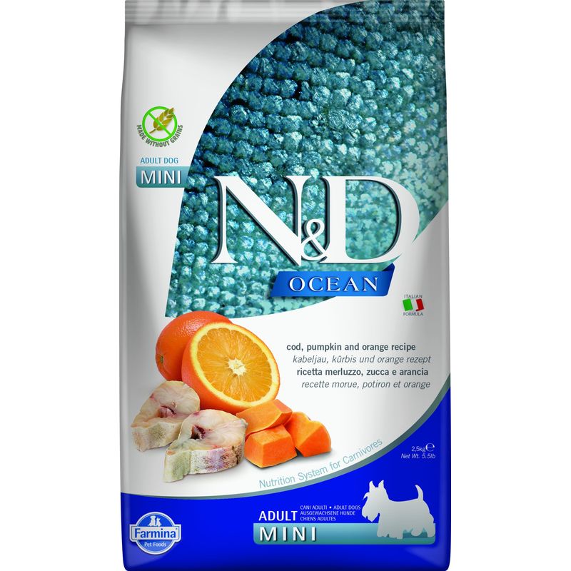 N&D Ocean - Alimentation Chien - Morue et citrouille