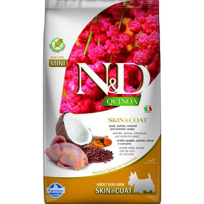 Farmina - Alimentation Chien - N&D Quinoa Skin & Coat Caille