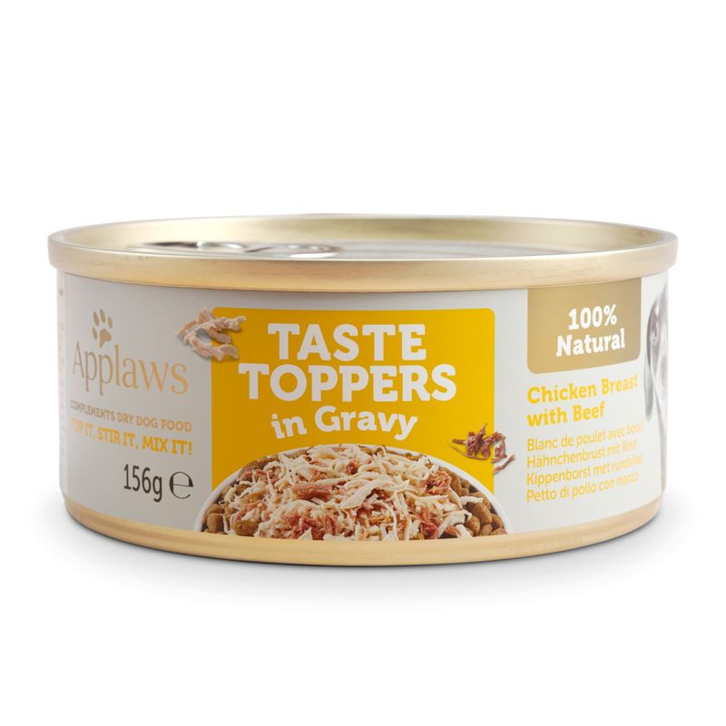 Applaws - Toppers Chien - Poulet Bœuf en sauce