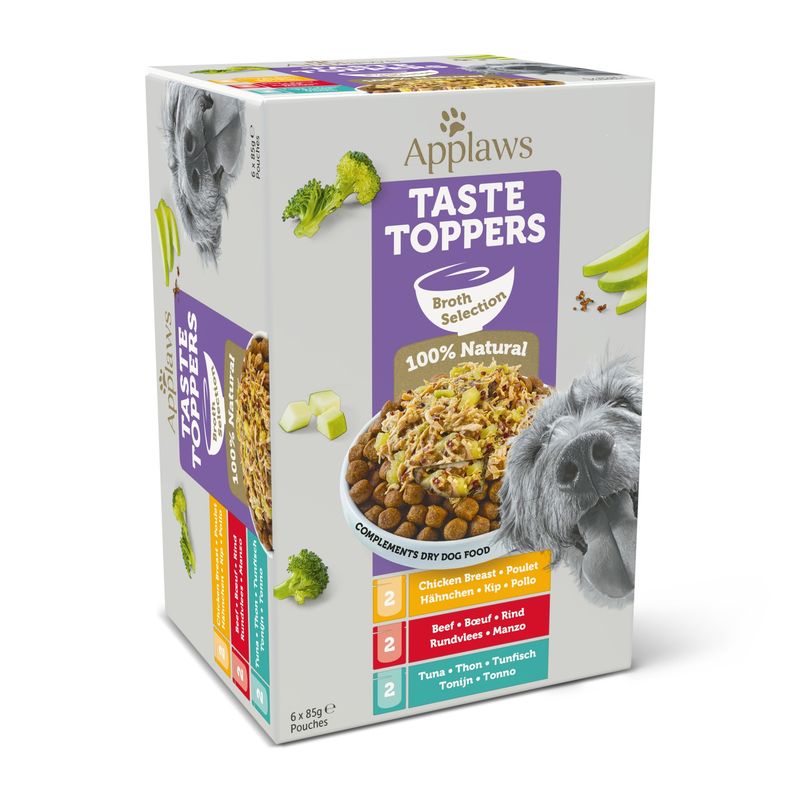 Applaws - Toppers pour chien - Multipack en bouillon