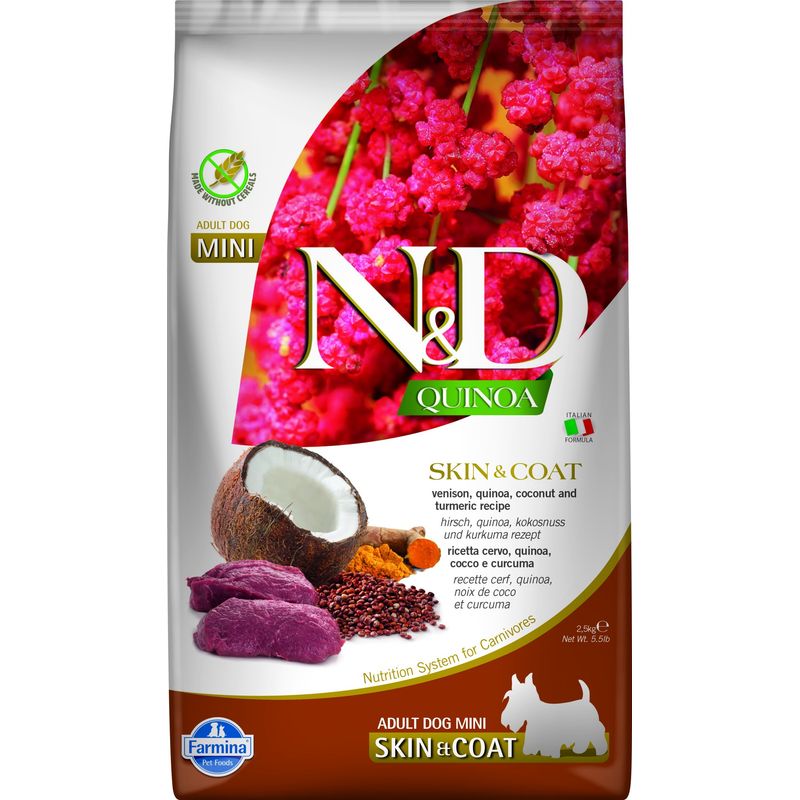 N&D Quinoa - Alimentation Chien - Skin & Coat Cerf