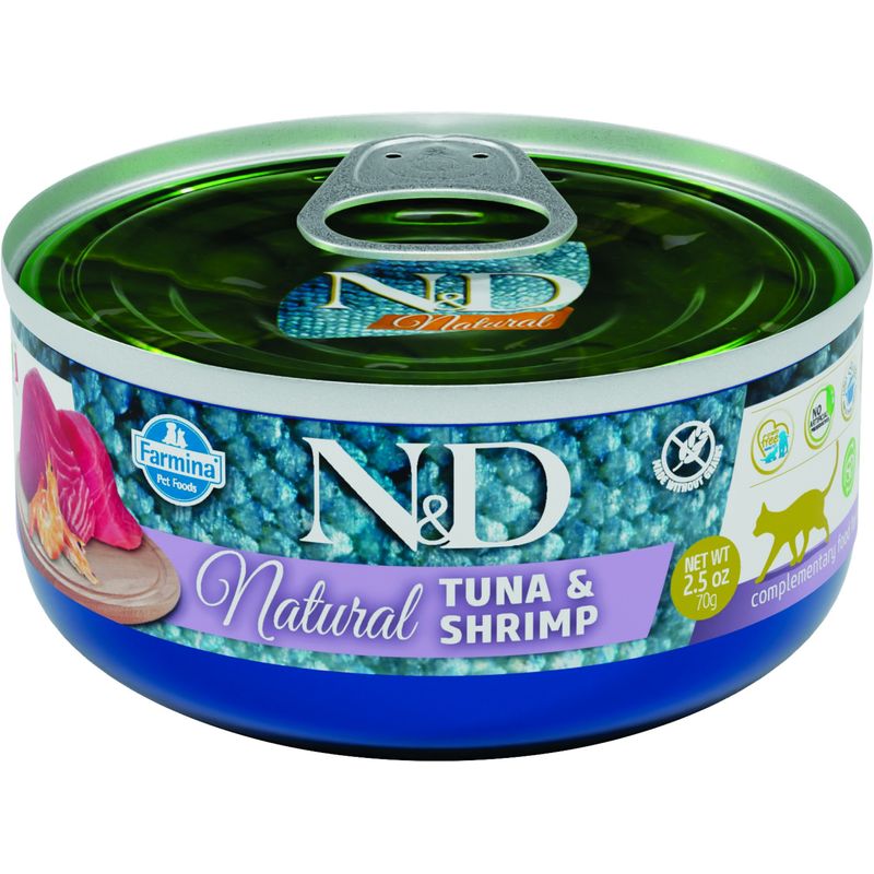 N&D Natural - Alimentation Chat - Thon et crevettes