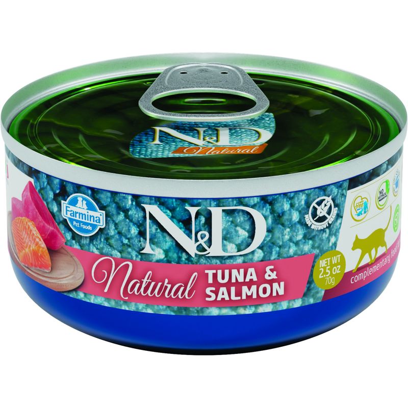 Farmina - Alimentation humide chat - N&D Natural Thon Saumon