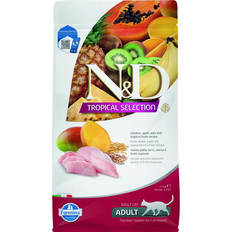 N&D - Croquettes pour chat - Tropical Poulet 300 g