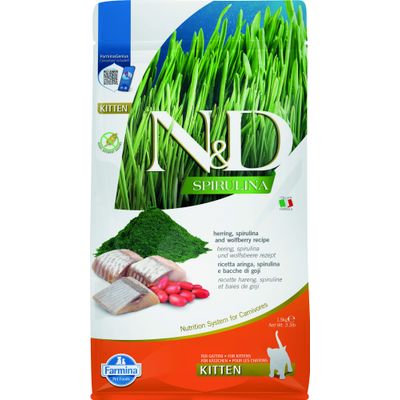 N&D - Alimentation Chat - Spirulina Chatons Hareng