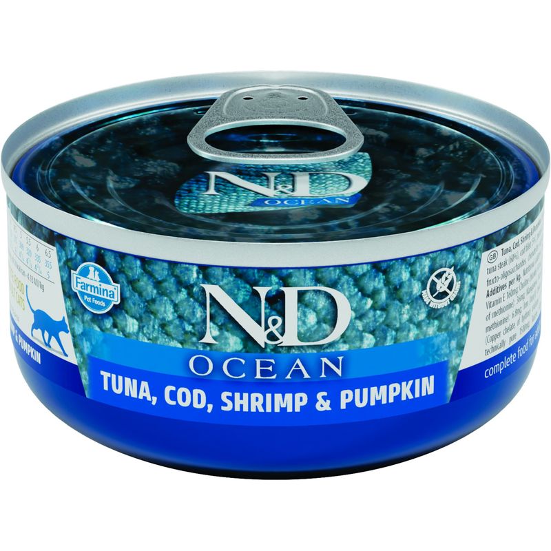 N&D Ocean - Nourriture humide chat - Thon et morue