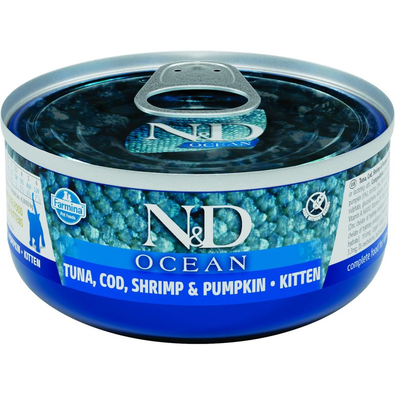 N&D Ocean - Nourriture humide chaton - Thon Morue