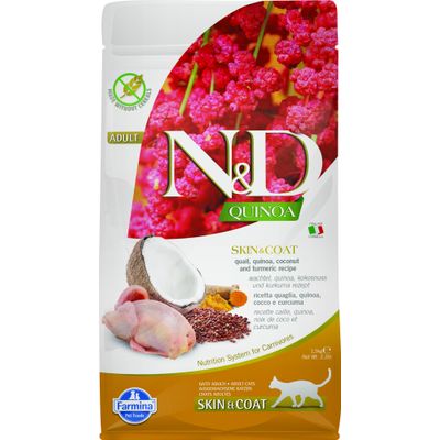 Farmina - Alimentation chat - N&D Quinoa Skin & Coat