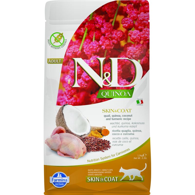 Farmina - Alimentation chat - N&D Quinoa Skin & Coat