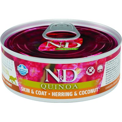 N&D - Aliment Chat - Quinoa Skin & Coat Hareng