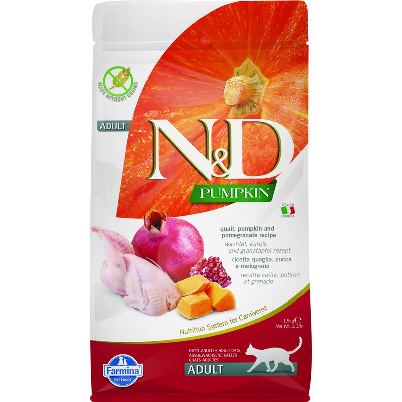 N&D Pumpkin - Nourriture Chat - Caille 300g