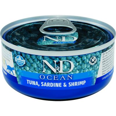 N&D Ocean - Nourriture humide pour chats - Thon et sardine