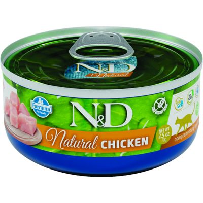 N&D Natural - Nourriture humide pour chats - Poulet