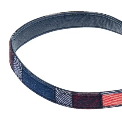 FERRIBIELLA Laisse Chien Cuir Durable Prise Sûre - Tartan