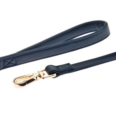 FERRIBIELLA Laisse Chien Cuir Durable Prise Sûre - Bleu