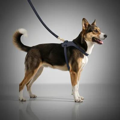 FERRIBIELLA Laisse Chien Cuir Durable Prise Sûre - Bleu
