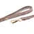 FERRIBIELLA Laisse Chien Cuir Durable Prise Sûre - Rose et Gris