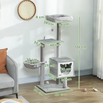 PawHut - arbre à chat multi-équipement PawHut - arbre à chat multi-équipement