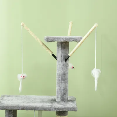 PawHut - Arbre à chat Multi-équipement - Gris