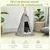 PawHut - Tente Tipi Animaux Coussin Épais Grand Confort Inclus - gris