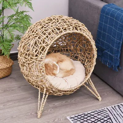 PawHut - Panier chat lit cosy grand confort