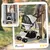 PawHut - Poussette chien pliable 4 roues H.94cm - gris PawHut - Poussette chien pliable 4 roues H.94cm - gris