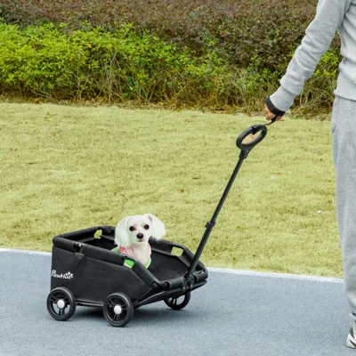 PawHut - chariot chien poignée télescopique PawHut - chariot chien poignée télescopique