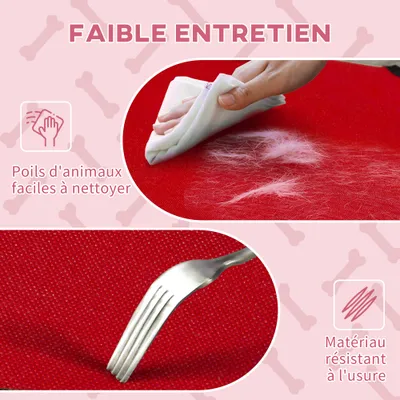 PawHut - Lit sur pieds XXL surélevé textilène micro-perforé