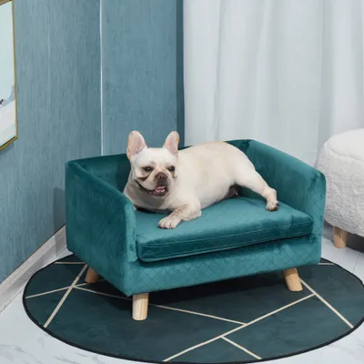 PawHut - Canapé moelleux pour chien design scandinave