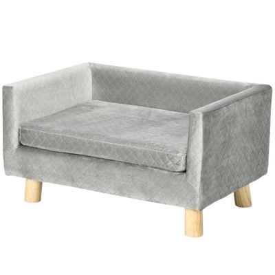 PawHut - Canapé moelleux pour chien design scandinave