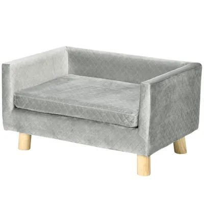PawHut - Canapé moelleux pour chien design scandinave