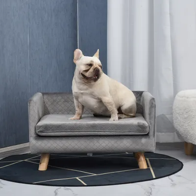 PawHut - Canapé moelleux pour chien design scandinave