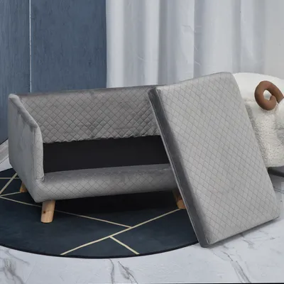 PawHut - Canapé moelleux pour chien design scandinave