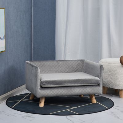 PawHut - Canapé moelleux pour chien design scandinave