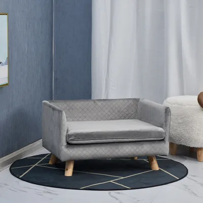 PawHut - Canapé moelleux pour chien design scandinave