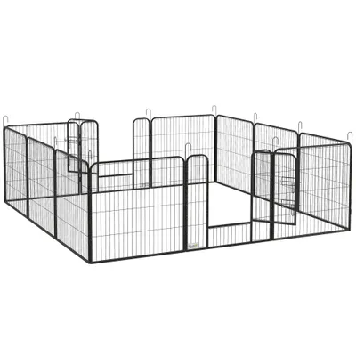 PawHut - Parc enclos luxe modulable verrouillable