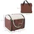 PawHut - Sac transport chien pliable avec coussin amovible