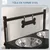 PawHut - Porte-gamelles double surélevé réglable 2 bols inox inclus - noir