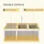 PawHut - Enclos-Tortue-Maison-Terrestre-Extérieur-Grillage-Gris-Blanc