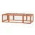 PawHut - Clapier à Lapins Extérieur/Intérieur avec 3 portes H.48cm