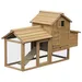 PawHut - Poulailler cottage sur pied bois L.151cm - naturel
