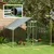 PawHut - Enclos Poulailler Chenil 5,1m² Couvert Grillé Porte H.190cm-Gris PawHut - Enclos Poulailler Chenil 5,1m² Couvert Grillé Porte H.190cm-Gris
