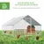PawHut - Enclos poulailler chenil couvert acier
