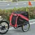 PawHut - Remorque Vélo Chien Pliable Imperméable H.90cm - rouge