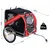 PawHut - Remorque Vélo Chien Pliable Imperméable H.90cm - rouge