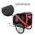 PawHut - Remorque Vélo Chien Pliable Imperméable H.90cm - rouge